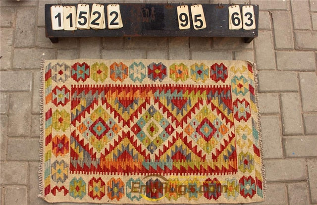 floor handmade woven wool Afghan carpet