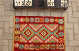 floor handmade woven wool Afghan carpet