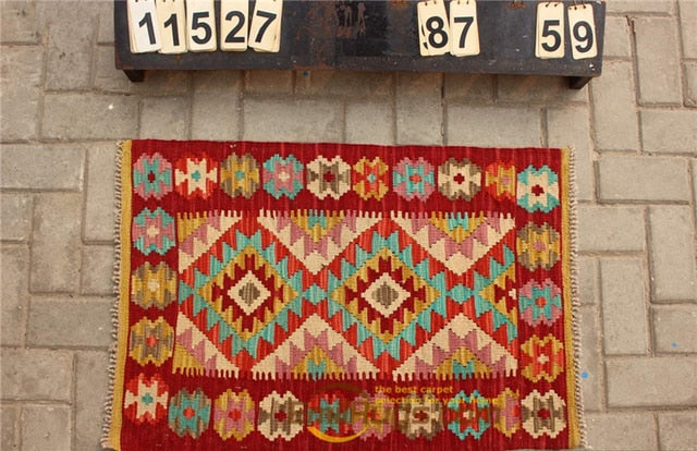 floor handmade woven wool Afghan carpet