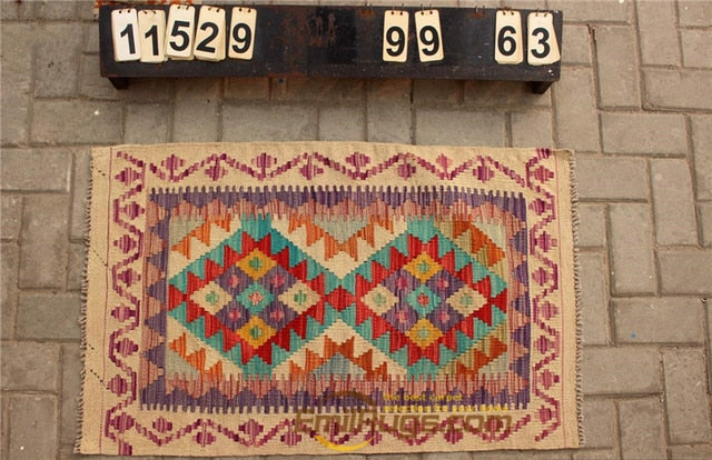 floor handmade woven wool Afghan carpet