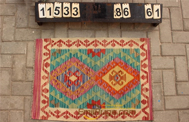 floor handmade woven wool Afghan carpet