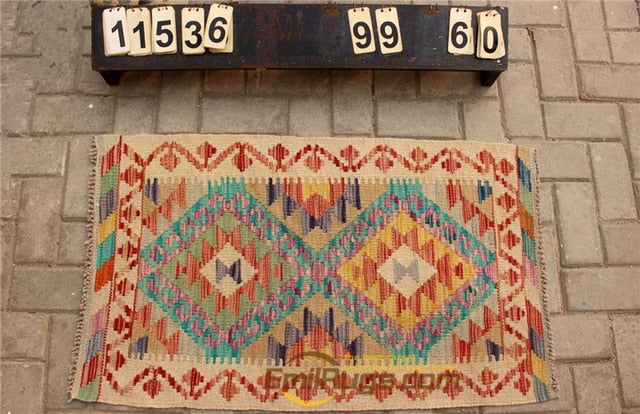 floor handmade woven wool Afghan carpet