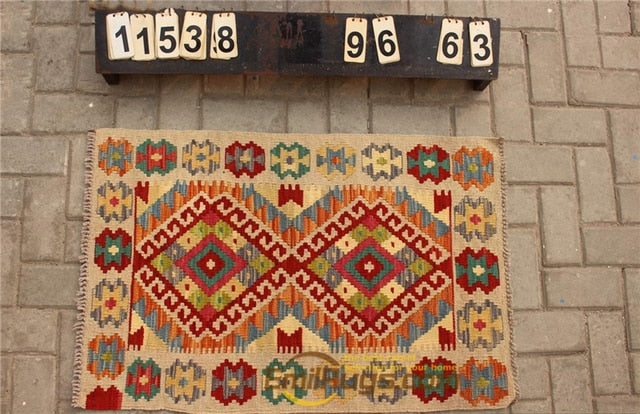 floor handmade woven wool Afghan carpet