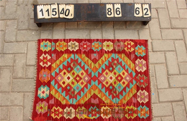 floor handmade woven wool Afghan carpet
