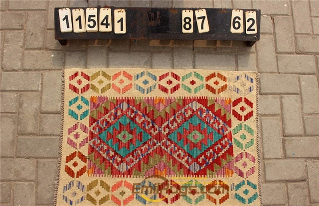 floor handmade woven wool Afghan carpet