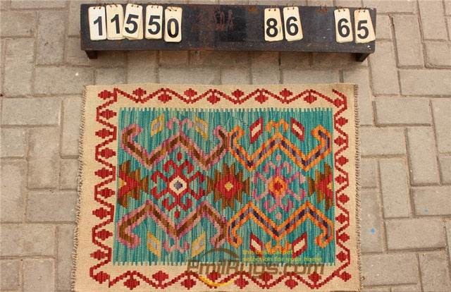 floor handmade woven wool Afghan carpet