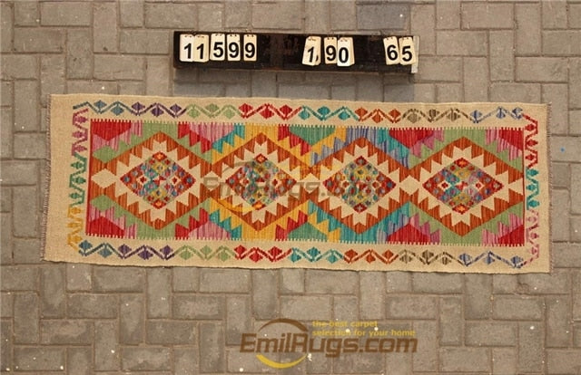 Traditional Vintage handmade 100% wool Afghan carpet