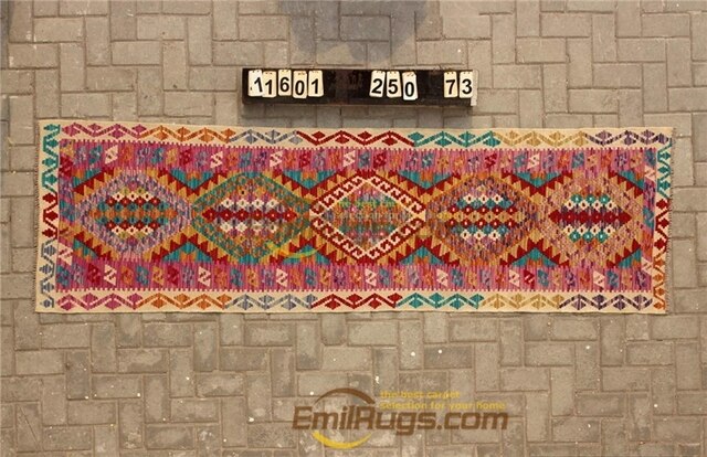 Traditional Vintage handmade 100% wool Afghan carpet