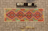 Traditional Vintage handmade 100% wool Afghan carpet