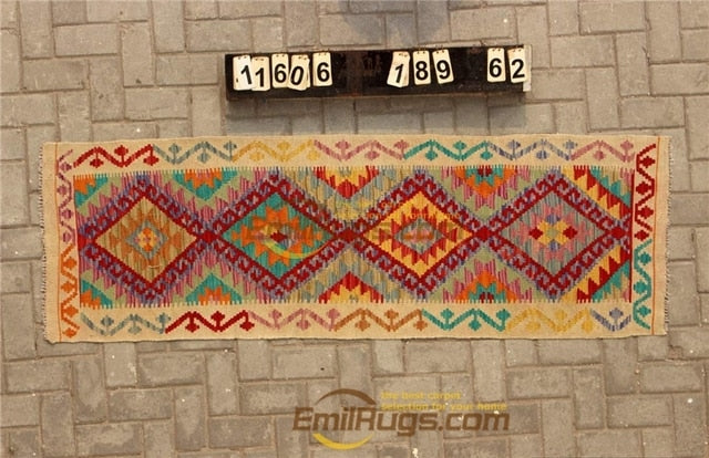 Traditional Vintage handmade 100% wool Afghan carpet