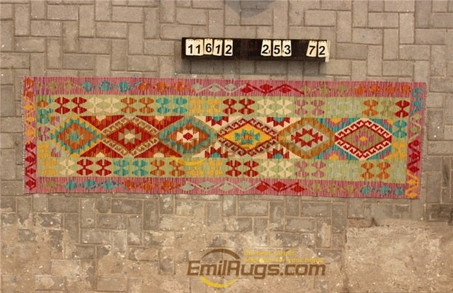 Traditional Vintage handmade 100% wool Afghan carpet