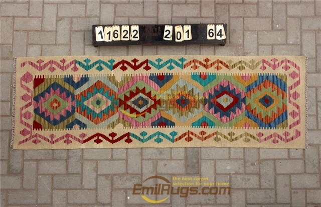 Traditional Vintage handmade 100% wool Afghan carpet