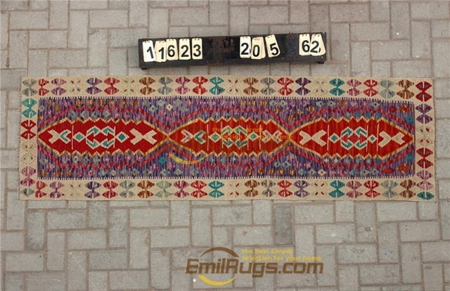 Traditional Vintage handmade 100% wool Afghan carpet