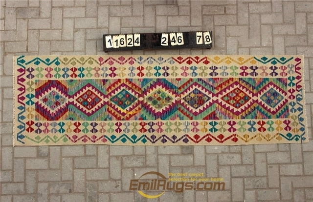 Traditional Vintage handmade 100% wool Afghan carpet