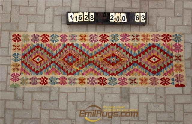 Traditional Vintage handmade 100% wool Afghan carpet