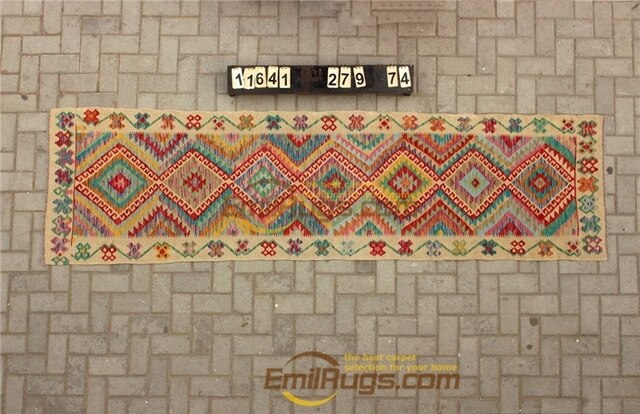 Traditional Vintage handmade 100% wool Afghan carpet