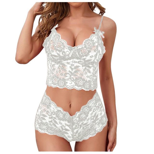 Shorts Solid Vest Camisole Tube Flower Printed Bra