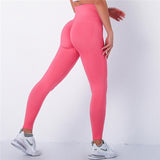 Spandex Seamless Bubble High Waist Mujer Fitness Long Scrunch Bums