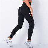 Spandex Seamless Bubble High Waist Mujer Fitness Long Scrunch Bums
