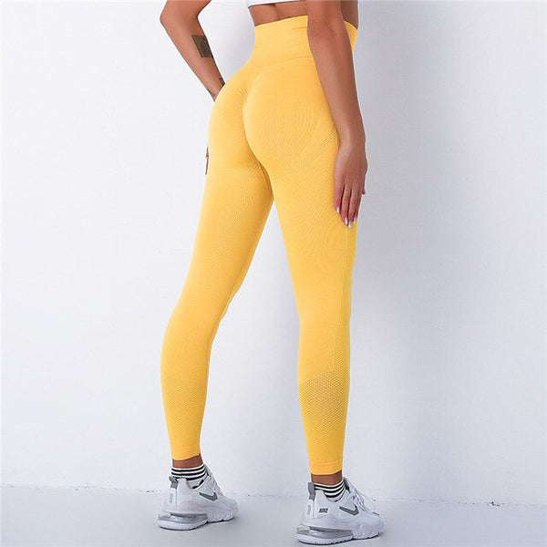 Spandex Seamless Bubble High Waist Mujer Fitness Long Scrunch Bums