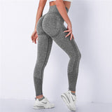 Spandex Seamless Bubble High Waist Mujer Fitness Long Scrunch Bums