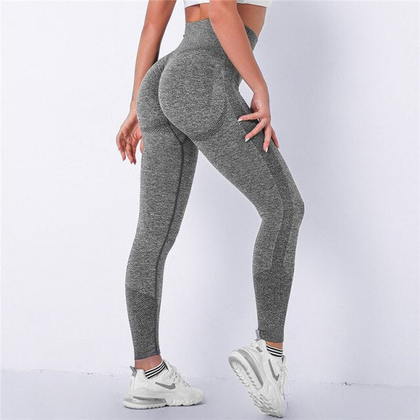 Spandex Seamless Bubble High Waist Mujer Fitness Long Scrunch Bums