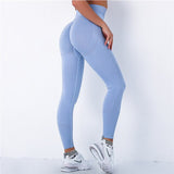 Spandex Seamless Bubble High Waist Mujer Fitness Long Scrunch Bums