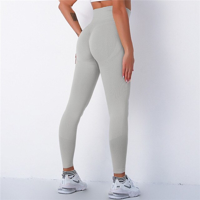 Spandex Seamless Bubble High Waist Mujer Fitness Long Scrunch Bums