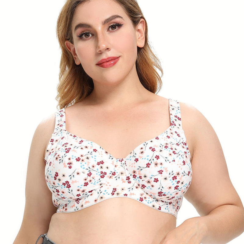 Comfort Adjustable Flower Sleep Underwire Bra