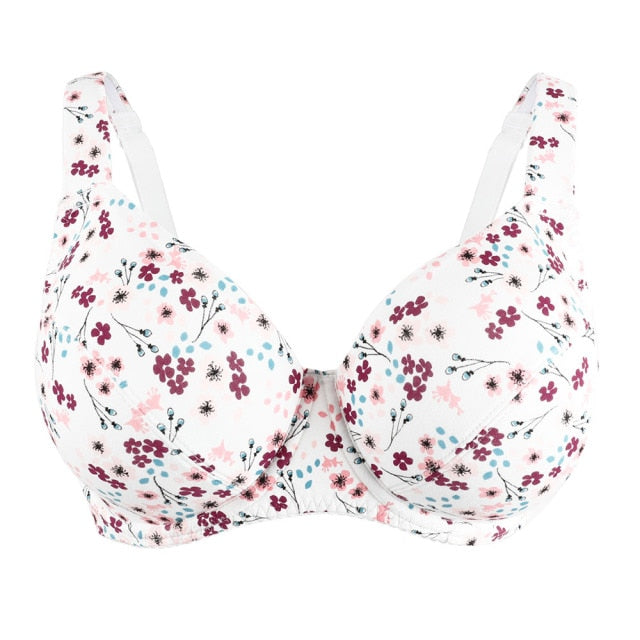 Comfort Adjustable Flower Sleep Underwire Bra