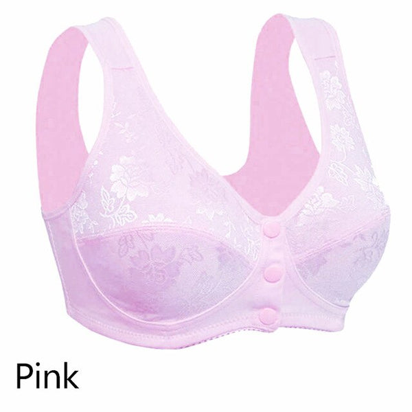 Wireless Cotton Front Closure T-Back Bra