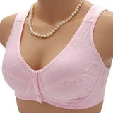 Wireless Cotton Front Closure T-Back Bra