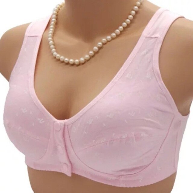 Wireless Cotton Front Closure T-Back Bra