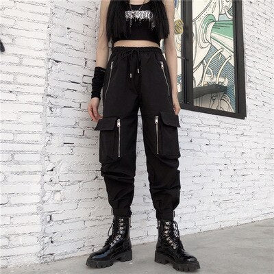 Pockets Zippers Hip Hop Cargo Pants