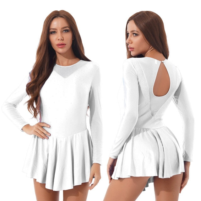 Women Adult Figure Skating Costumes Ballet Dress
