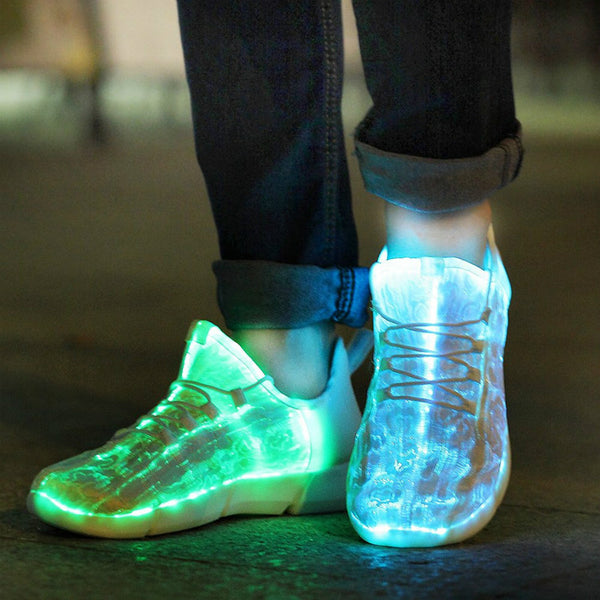 Glowing LED Light Flashing With Light Adults Luminous Sneakers