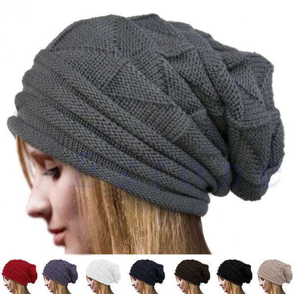 Unisex Knit Baggy Beanie Oversize Winter Hat