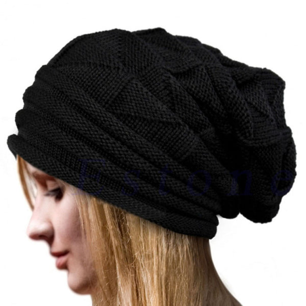 Unisex Knit Baggy Beanie Oversize Winter Hat