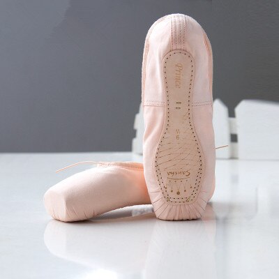 Girls Professional Canvas Ballet Pointe Dance