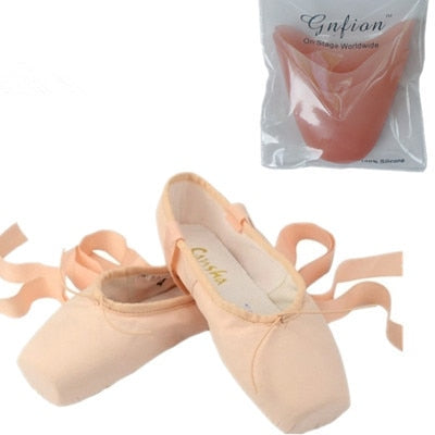 Girls Professional Canvas Ballet Pointe Dance