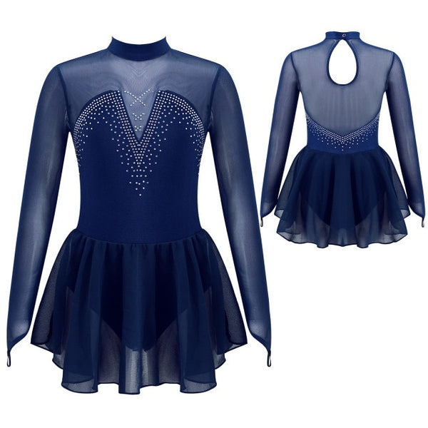 Kids Teens Ballet Gymnastics Leotard Dress