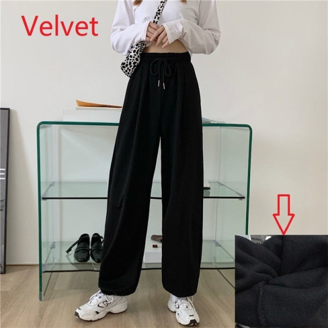 Gray Sweatpants for Women Streetwear