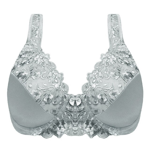 Full Coverage Minimizer Lace Floral Embrodiery Bras