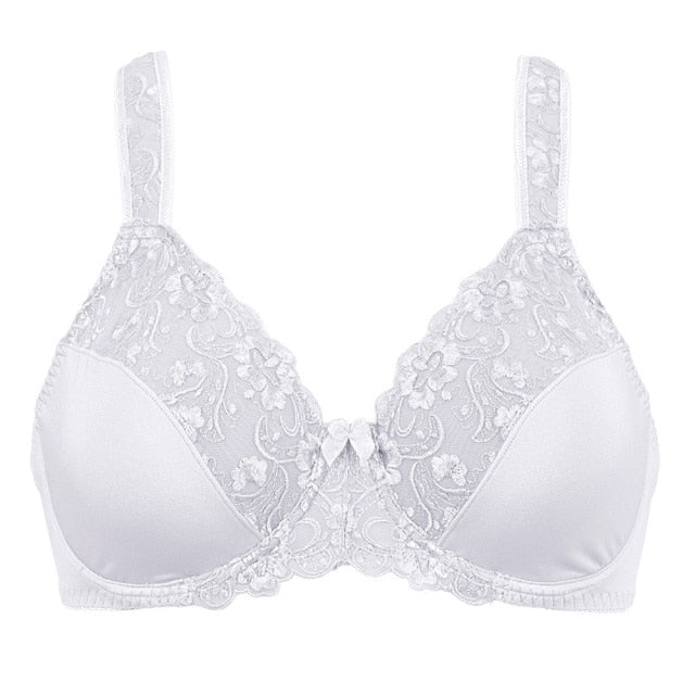 Full Coverage Minimizer Lace Floral Embrodiery Bras