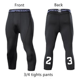 Running Sport Basketball Cropped Compression Workout Pant