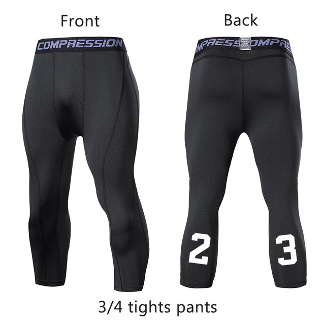 Running Sport Basketball Cropped Compression Workout Pant