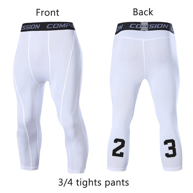 Running Sport Basketball Cropped Compression Workout Pant