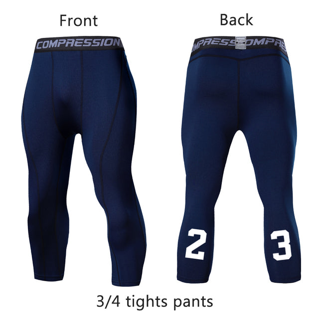 Running Sport Basketball Cropped Compression Workout Pant