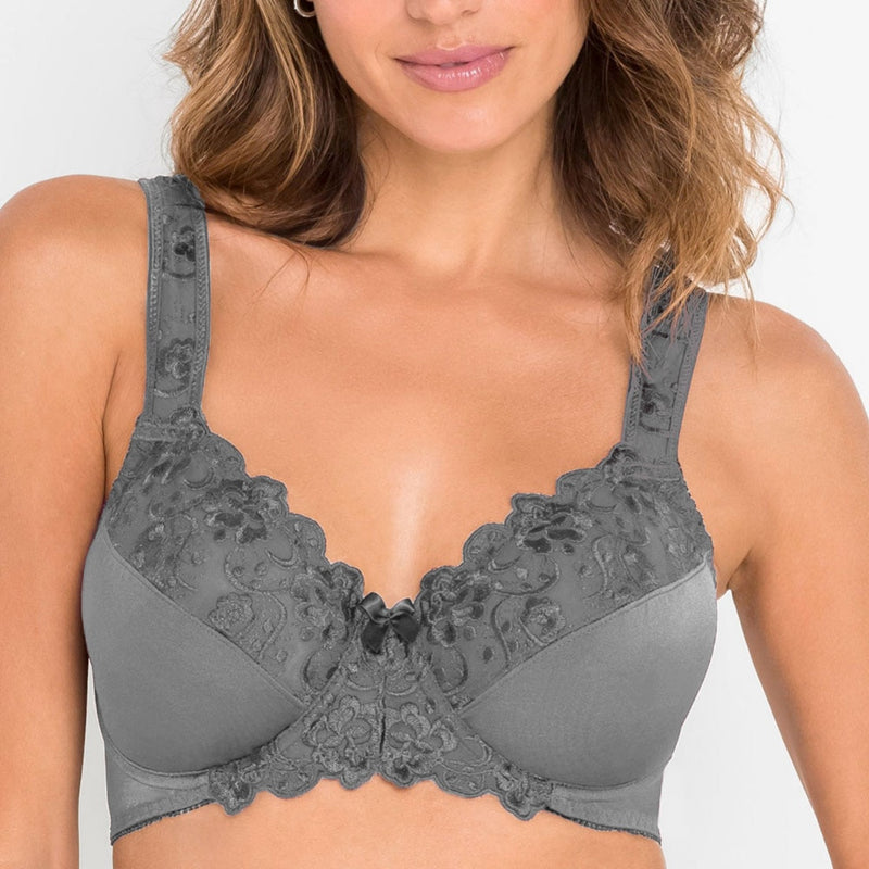 Embroidery Thin Underwear Lace Bra