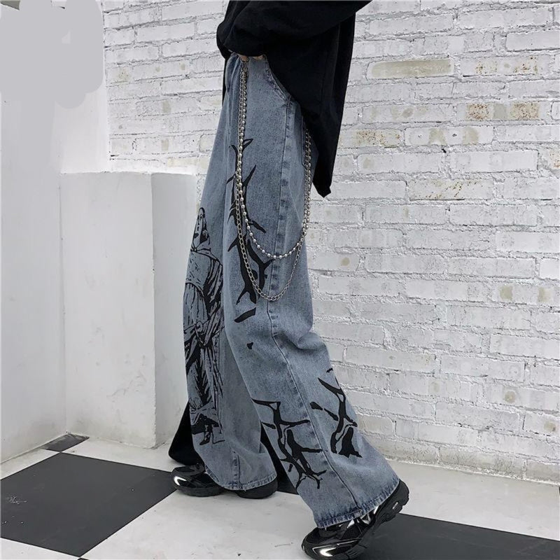 Woman High Waist Hip-Hop Jeans